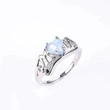 1pc Show Your Love & Appreciation: Delicate Opal Heart Statement Ring With MOM Letter for Mother's Day - Style 1 - View 4