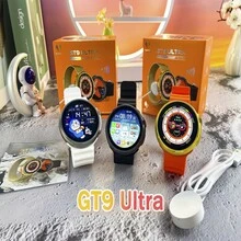 SC&S,SMART WATCH GT9 ULTRA,IP68,WITH 2 STRAP (SILICON AND METALISCO),Smart WATCH,Waterproof Sports - Silver - View 11