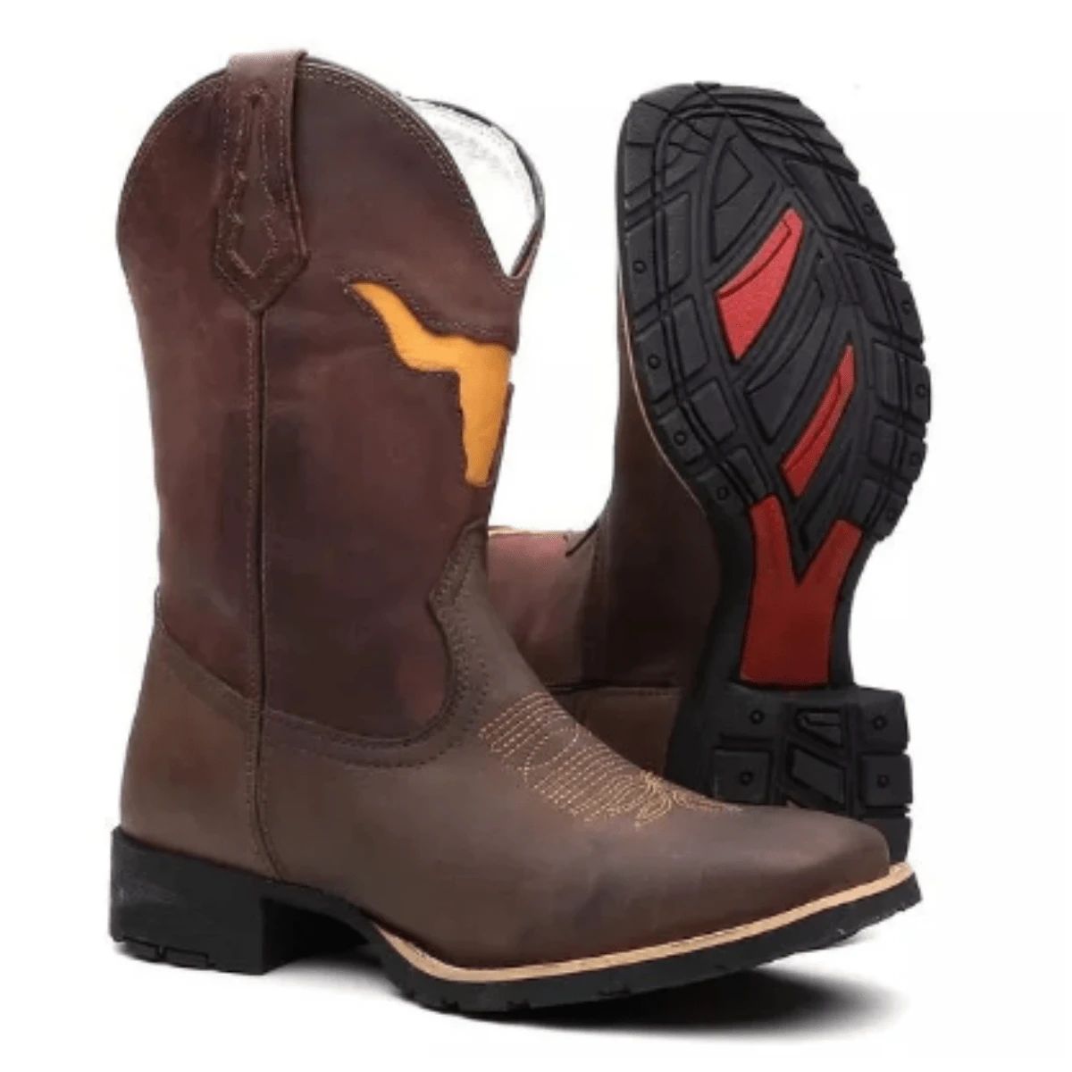 Women Fashion Boots - 鏽棕色 - 查看 1