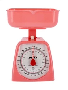 Bascula 5 Kilos con charola para Cocina tienda pastelería - Rosa coral - Ver 2