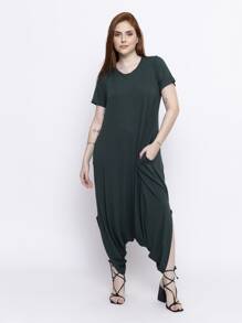 Women Jumpsuits - Màu xanh ngọc - Xem 1