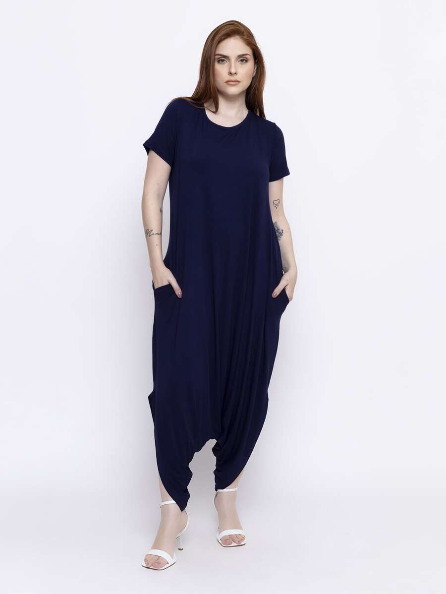 Women Jumpsuits - Màu xanh hải quân - Xem 1