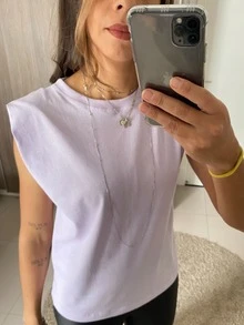 Women T-Shirts - Lilac Purple - View 4