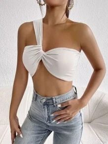 Women Tops - 白色 - 查看 2