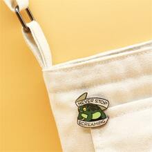 搞笑卡通琺瑯別針-青蛙設計,金屬琺瑯西裝領胸章適用於後背包,服裝,包,夾克,帽-時尚首飾類禮品