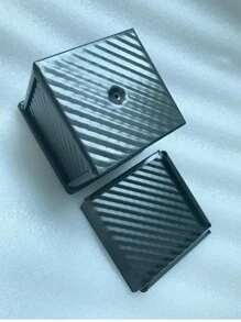 2pcs/Set Aluminum Alloy Non-Stick Toast Bread Box Baking Pan With Lid - Black - View 3