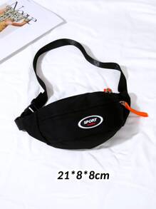 1pc Boys' Fashionable & Simple Waist Bag / Shoulder Bag For Kids