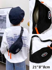 1pc Boys' Fashionable & Simple Waist Bag / Shoulder Bag For Kids