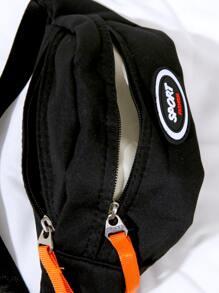 1pc Boys' Fashionable & Simple Waist Bag / Shoulder Bag For Kids