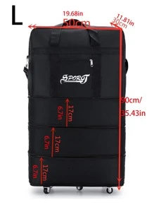 大容量防水旅行包，带轮，可扩展，适合商务旅行、度假，牛津布材质，男女通用，旅行配件，购物车，行李拉杆，手提袋，旅行手提袋，返校季，商务出行，户外活动，度假，运动，旅行必备，秋冬衣物收纳，健身包