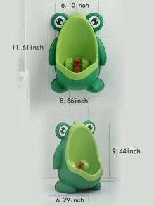 1入站立嬰兒小男孩小便器，新PP材料壁掛小便器，採用1+1結構方便清洗，可掛起或放在地上 - 綠色 - 查看 5