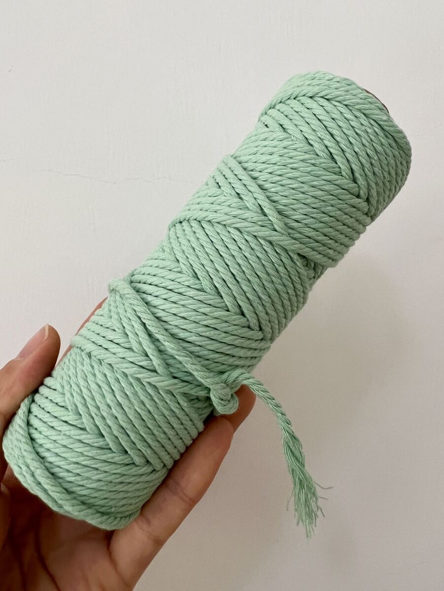 Sợi đan màu 1skein, Sợi đan DIY tối giản cho gia đình - Màu xanh Bạc hà - Xem 1