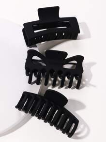 3pcs Fashion Geometric Big Hair Claw For Thick Hair, Strong Hold Jaw Hair Clamps, Butterfly Hair Clips Hair Claws Hairpins Fashion Hair Accessories For Women Bow