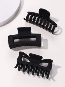 3pcs Fashion Geometric Big Hair Claw For Thick Hair, Strong Hold Jaw Hair Clamps, Butterfly Hair Clips Hair Claws Hairpins Fashion Hair Accessories For Women Bow