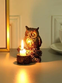 1pc Owl Design Candle Holder - Multicolor - View 4
