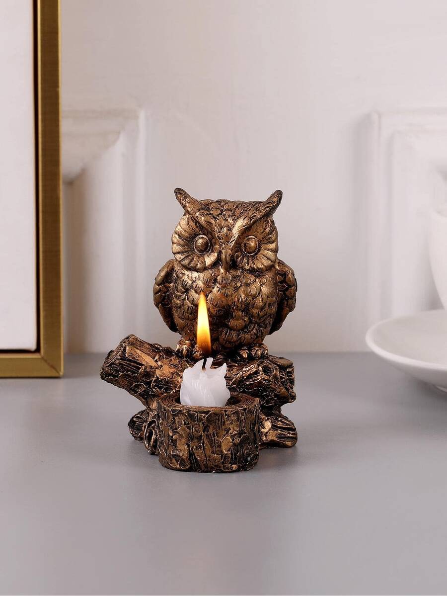 1pc Owl Design Candle Holder - Multicolor - View 1