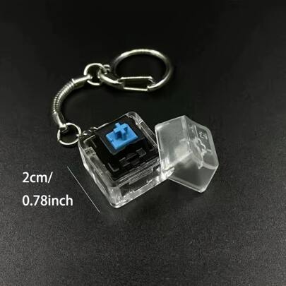 Key Switch Keychain Switch Tester, Transparent Base Keycap For Gateron Cherry MX Mechanical Keyboard Switches Tester, Stress Relief Fidget Toys For Adults