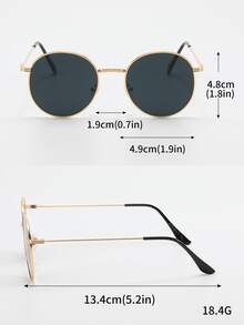 2入組圓形時尚眼鏡,適用於戶外旅行