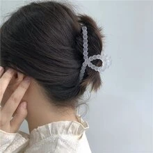 1pc Japanese & Korean Style Candy-colored Hair Clip For Adult, With Matte Texture, Suitable For Spring Hairstyles - Baby Blue - View 5