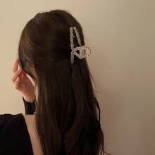 1pc Japanese & Korean Style Candy-colored Hair Clip For Adult, With Matte Texture, Suitable For Spring Hairstyles - Baby Blue - View 2