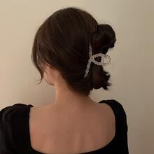 1pc Japanese & Korean Style Candy-colored Hair Clip For Adult, With Matte Texture, Suitable For Spring Hairstyles - Baby Blue - View 8