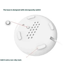 1 Miếng 18W Trắng Cắm vào Bảng Gốm sứ Làm nóng Cúp Ấm áp hơn Với Tự động Công tắc Và Nhiệt độ không đổi Chức năng , Thích hợp Đối với Nhiều loại Đáy phẳng Cốc - trắng - Xem 4