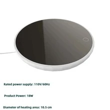 1 Miếng 18W Trắng Cắm vào Bảng Gốm sứ Làm nóng Cúp Ấm áp hơn Với Tự động Công tắc Và Nhiệt độ không đổi Chức năng , Thích hợp Đối với Nhiều loại Đáy phẳng Cốc - trắng - Xem 6