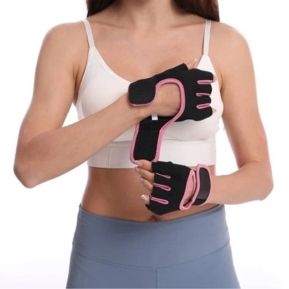 中性半指健身手套,透氣防滑騎行手套適用於肌肉鍛煉和健身房