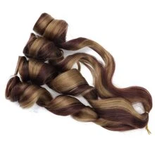 French Curly Braiding Hair, Perience 24 Inch Bouncy Braiding Hair Pre Stretched, Easy Braid French Curl Braids, Lightweight Synthetic Wavy Hair Extensions For Braids - Multicolor - View 2