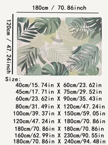 1pc Leaf Pattern Rug - Multicolor - View 3