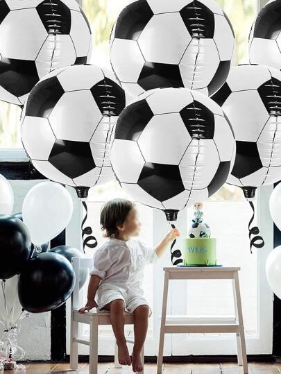 Pack Of 5Pieces 22 Inch 4D Soccer Balloon Decorations For Party Soccer Balloon Soccer Party Decorations Football Themed Birthday Party Supplies