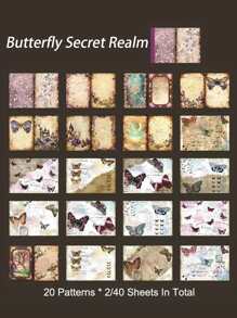 40pcs Kích thước lớn Tối Tấn Cắt DIY Giấy Đối với bao bì , Và Hộp Quà Đồ trang trí - Nhiều màu - Xem 5