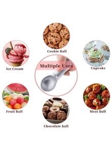 1入組不粘冰淇淋勺,帶球和鏟切片機