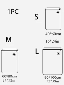 1入組真空壓縮旅行收纳包適用於服裝,床上用品 - 藍白色 - 查看 6