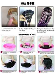 24英寸合成纖維捲髮條,米色,適用於派對和日常佩戴 - 米色 - 查看 8