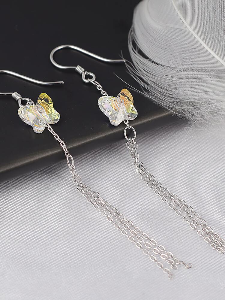 Orecchini Lunghi in Argento Sterling per Gioielli da Donna