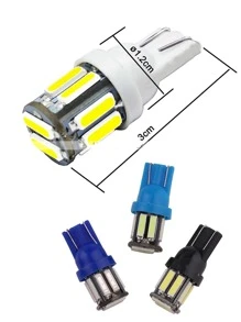 WeiXuan T10 W5W Led Lamp 12V 4pcs - White - View 1