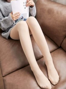 1 pieza Medias de moda albaricoque color moda - Albaricoque - Ver 3