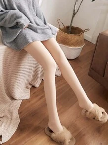 1 pieza Medias de moda albaricoque color moda - Albaricoque - Ver 5