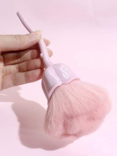 1pc Large Rose Shaped Blush Brush, Highly Attractive Multi-Functional Face Make-Up Tool With Soft Fluffy S For Powder /Highlighter,Foundation Brush,Concealer Brush,Blush Brush,Contour Brush,Blush Brush,Bronzer Brush,Powder Brush,Foundation Brush,Blush Brush