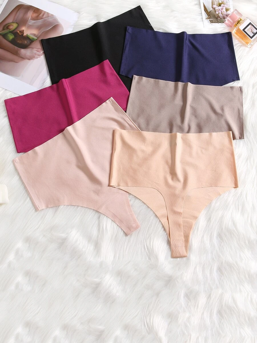 6入組高腰無縫女性內褲