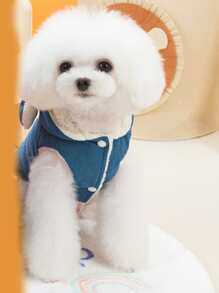 Pet Clothes With Ears - Blue - View 2