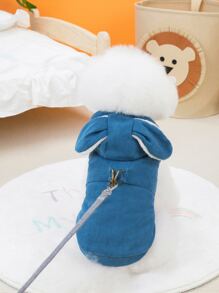 Pet Clothes With Ears - Blue - View 1