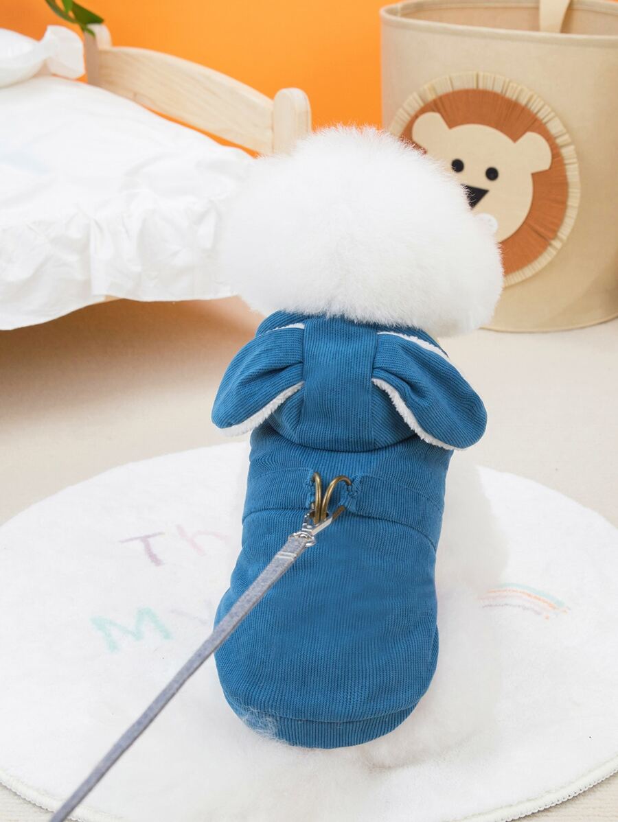 Pet Clothes With Ears - Blue - View 1