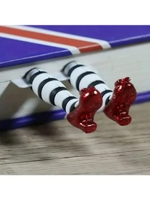 1pc Cute And Quirky 3d High Heel Shoes Bookmark - Multicolor - View 2