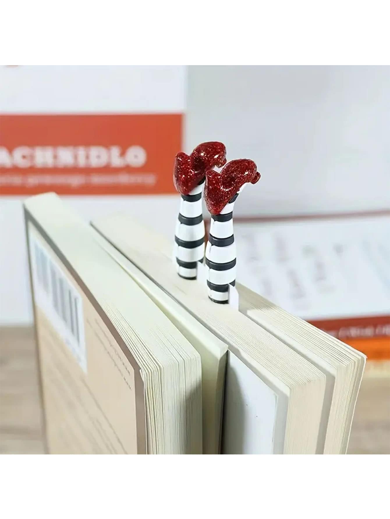 1pc Cute And Quirky 3d High Heel Shoes Bookmark - Multicolor - View 1