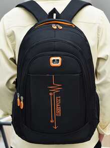 开学季男生用这款书包，这款书包是韩国爆款，容量大，适合初高中校园休闲出行和郊游。 - 黑色 - 查看 6