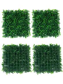2/10/20 piezas, Paneles de boj artificial de plástico, Tablero de hojas artificiales de plástico verde para decoración de pared, Adecuado para decoración, pared, fiesta, exterior, decoración interior sencilla DIY (10in*10in), Día de San Valentín, Regalo, Cumpleaños, Graduación, Plantas falsas