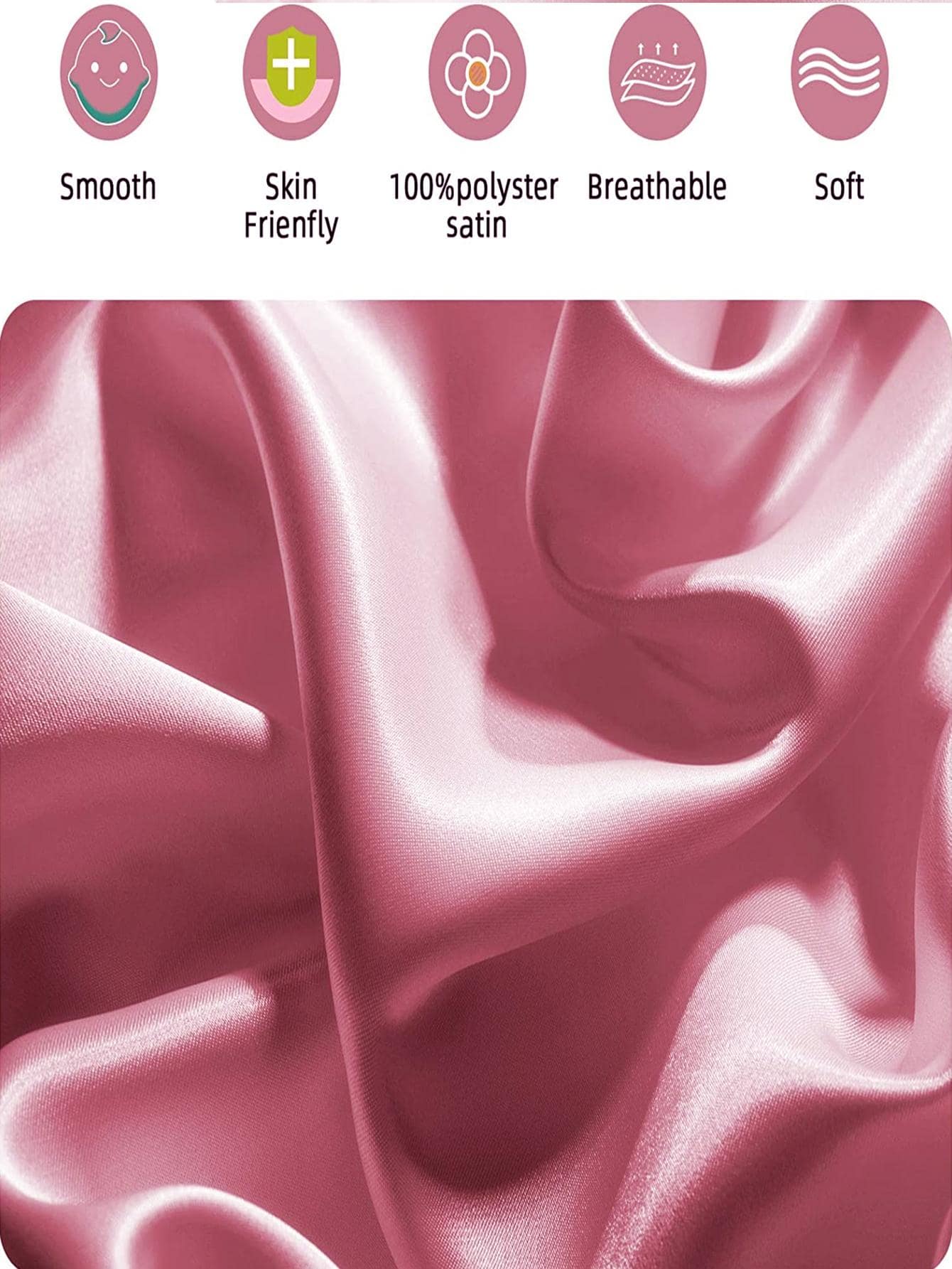 1pc Satin Pillowcase Without Filler SHEIN USA