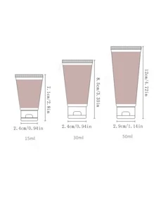 2入組霧面翻蓋便攜式樣品瓶